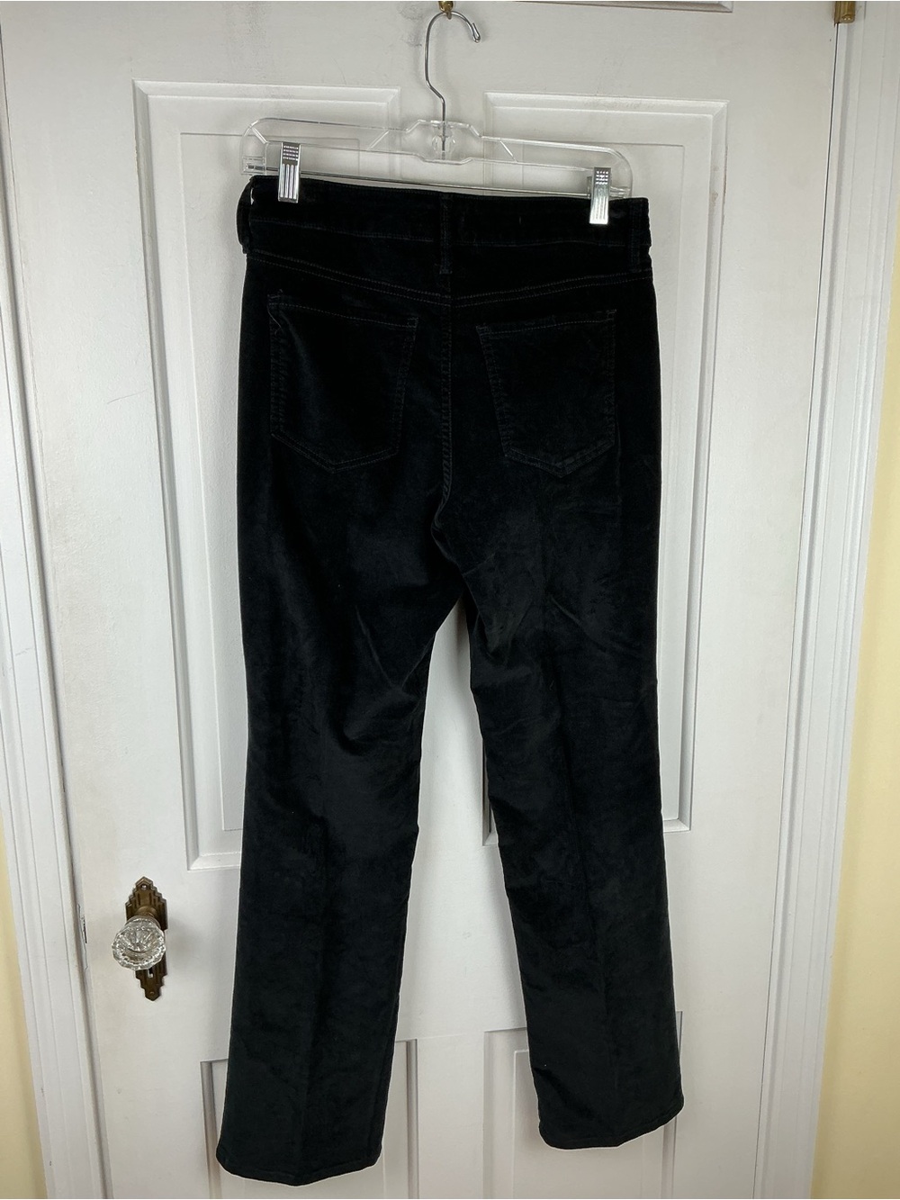 NYDJ Black Velvet Marilyn straight leg jeans - Picture 6 of 9